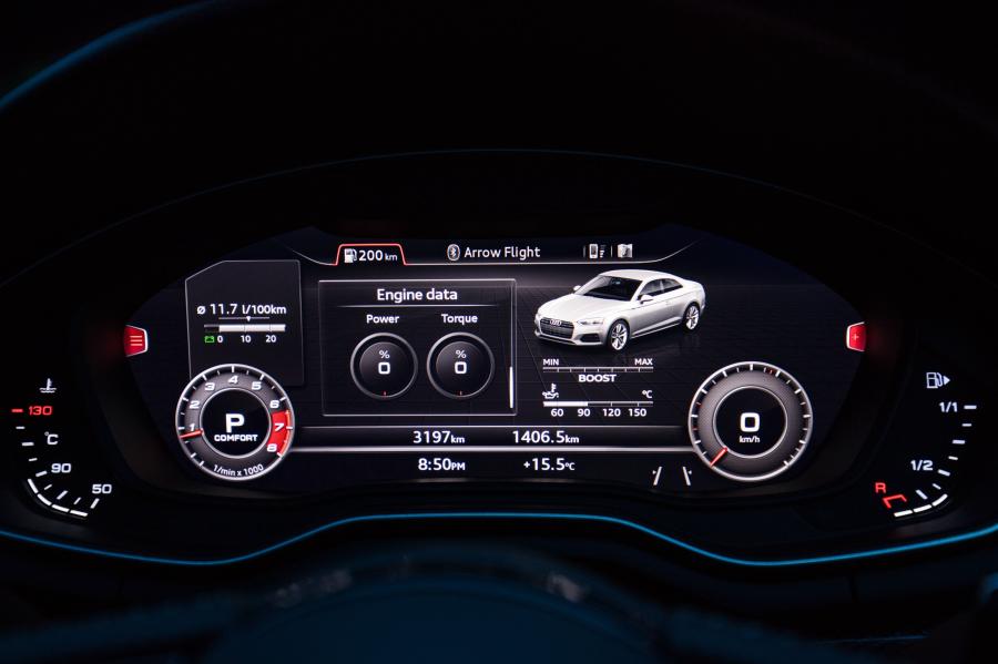 Панель приборов Audi RS5 Coupe 2017 года  (AU) (фото 18 из 35)